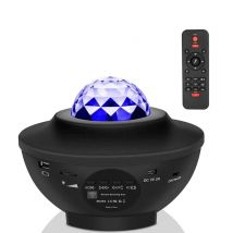 Projecteur Elight S1 Star Galaxy Sky avec haut-parleur Bluetooth USB / Micro SD Play Remote Noir