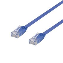 Deltaco TP-603B-FL cable de red Azul 0,3 m Cat6 U/UTP (UTP) - Nuevo