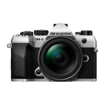 Fotocamera ibrida OM System OM 5 Mark II + Obiettivo M.Zuiko 14-150mm F4-5.6 II Argento e Nero - Nuovo