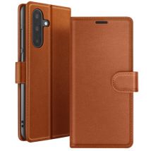 Zanaé Funda tipo cartera para Samsung A17 con soporte y lengüeta magnética Marrón - Nuevo