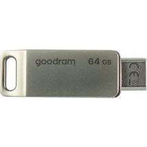 Goodram ODA3 unidad flash USB 64 GB USB Type-A / USB Type-C 3.2 Gen 1 (3.1 Gen 1) Plata - Nuevo