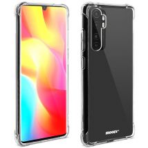 Moozy Funda de silicona a prueba de golpes para Xiaomi Mi Note 10 Lite - Carcasa de teléfono transparente y transparente en TPU suave - Nuevo