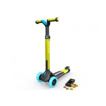 Trottinette Pliable BERG Nexo Vert Citron avec Roues LED et Jeu Magnétique