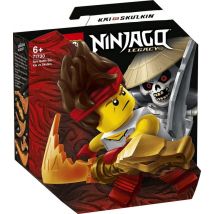LEGO NINJAGO 71730 - Bataille Épique Kai vs Skulkin avec 2 Minifigurines et Armes Rouges
