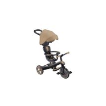 Triciclo evolutivo GLOBBER Explorer Trike 4-in-1 V2 4 modalità, seggiolino regolabile, canopy, imbracatura a 5 punti Sabbia - Nuovo