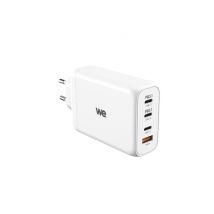 Cargador de pared WE GaN con 3 puertos USB-C y 1 puerto USB - 140W - Blanco - Nuevo