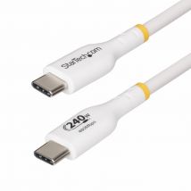 StarTech.com Câble de Charge USB-C de 1m, Charge et Synchronisation, 240W (5A) PD EPR, Câble de Charge USB 2.0 pour Ordinateur Portable, Certifié USB-
