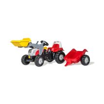 Tractor a Pedales Rolly Toys con Remolque RollyKid Steyr 6165 CVT para Niños - Nuevo