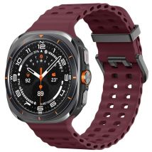 imoshion Bracelet Ocean en silicone pour Samsung Galaxy Watch Ultra (2024/2025) - Wine Red