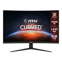 MSI Optix G321CU écran plat de PC 80 cm (31.5 ) 3840 x 2160 pixels 4K Ultra HD Noir