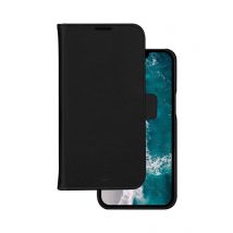 DBRAMANTE1928 Funda con cierre para Iphone 14 Pro Max Modelo Stockholm en piel con tarjetero Negro - Nuevo