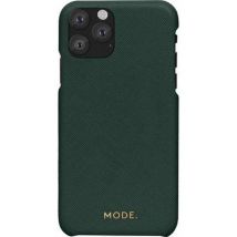 Coque pour iPhone 11 Pro Rigide London en cuir Vert