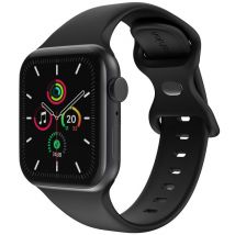 imoshion Bracelet en silicone? pour Apple Watch | 44/45/46/49 mm - Taille M/L - Noir