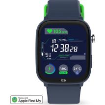 Montre connectée ICE SMART Junior 3.0 Find My Rectangulaire avec Bracelet Silicone Bleu Ice Watch