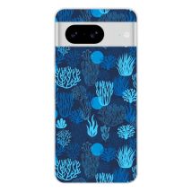 Funda de silicona - Compatible con Google Pixel 8 - diseño corail bleu - Nuevo