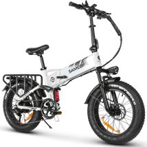 Bicicleta eléctrica plegable SAMEBIKE RS-A02 Pro de 20 pulgadas con batería de 48 V y 15 AH - Nuevo