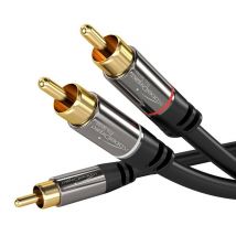 KabelDirekt 797698090535 câble audio 10 m RCA 2 x RCA Noir