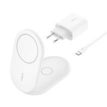 Belkin BoostCharge Auricolari, Smartphone Bianco USB Ricarica Wireless Ricarica Rapida Interna - Nuovo