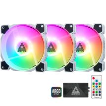 Montech Lot de 3 Ventilateurs de boitier Z3 Pro RGB - 12cm (Noir)