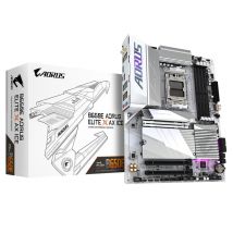 GIGABYTE B650E AORUS ELITE X AX ICE Carte mère - AMD Ryzen série 9000, VRM 12+2+2 phases, jusqu'à 8000 MHz DDR5 (OC), 1xPCIe 5.0 + 2xPCIe 4.0 M.2, LAN