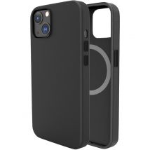 Coque pour iPhone 14 MAGCASE TOUCHER CUIR Noir