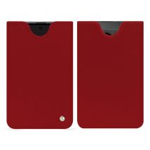 Pochette cuir Google Pixel Fold - - Rouge - Cuir lisse