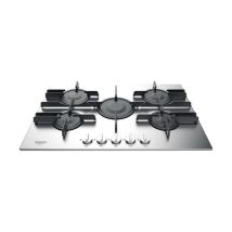 Hotpoint FTGHL 751 D/IX/HA Table de cuisson encastrable en acier 75 cm Gaz 5 feux