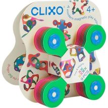 Tiny & Mighty CLIXO - Gioco di costruzione magnetico, flessibile, durevole e immaginativo - 9 pezzi - Da 4 anni - Nuovo