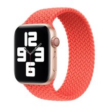 Bracelet Solo tressé pour Apple Watch | 44/45/46/49 mm - Taille 11 - Electric Orange