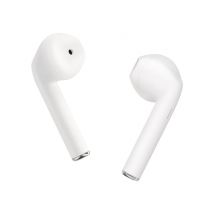 Écouteurs Bluetooth Sans fil Bouton de Contrôle Autonomie 12h Setty Blanc