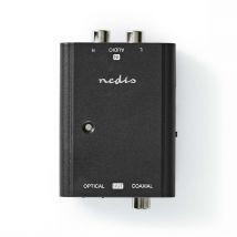Nedis ACON2508BK convertidor de audio Negro - Nuevo