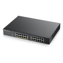 SWITCH ZYXEL GS1900-24EP-EU0101F 24P GIGABIT (12P POE EROG FINO 130W) - SUPP.IPV6, VLAN, RACK 19 - Nuovo
