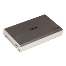 BOX ESTERNO LINK USB 3.0 PER HDD SATA 2,5 FINO A 12,5 MM DI SPESSORE Alloggiamento in alluminio Colore Argento - Nuovo