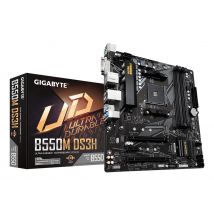 GIGABYTE B550M DS3H Carte mère - Processeurs AMD Ryzen 5000, VRM 5+3 phases, jusqu'à 4733 MHz DDR4, 1xPCIe 4.0 + 1xPCIe 3.0 M.2, LAN 1GbE, USB 3.2 Gen