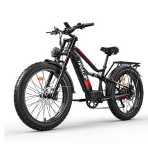 Vélo électrique Tifgalop ES7 26 pouces 750W 52V19AH VTT tout suspendu-Noir