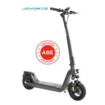 Patinete eléctrico para adultos con potente motor de 500 W, scooter eléctrico de cercanías, hasta 25 km/h, alcance de 40 km, freno de disco delantero 