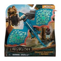 PACK DRAGÓN Y VIKINGO 25 CM TEMPETE Dragones Película - Nuevo