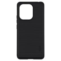 MOFI Carcasa para Redmi Note 13 4G Myal cepillado y silicona efecto carbono Negro - Nuevo