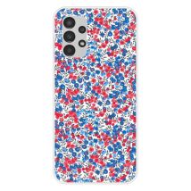 Coque en silicone - Compatible Samsung Galaxy A13 4G - design liberty wiltshire bleu