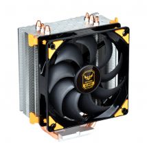 Silverstone AR01 Processeur Refroidisseur 12 cm Aluminium, Noir, Jaune