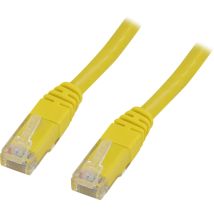 Deltaco GL05-TP cavo di rete Giallo 0,5 m Cat5e - Nuovo