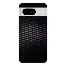 Coque en silicone - Compatible pour Google Pixel 8 - design dark metal