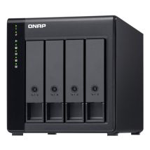 QNAP TL-D400S Boîtier de disques de stockage Boîtier disque dur/SSD Noir, Gris 2.5/3.5