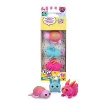 Pack de 3 Needees Série 2 Little Live Pets Figurines interactives de poche Multicolore