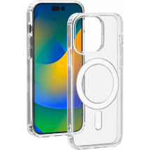 Coque Compatible MagSafe Hybride Transparente pour iPhone 15 Pro Bigben