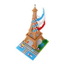 Nanoblock - Bandai - NB057 - Tour Eiffel - 500 pieces - a monter soi-meme - 8 ans et plus