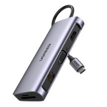 Ugreen 80133 hub & concentrateur USB 3.2 Gen 1 (3.1 Gen 1) Type-C 5000 Mbit/s Gris