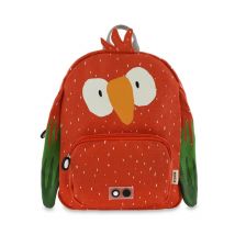Mr Parrot mochila roja para niños - Perfecta para el colegio - Nuevo