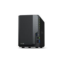 Synology DiskStation DS220+ serveur de stockage NAS Compact Intel Celeron J4025 2 Go DDR4 0 To Noir