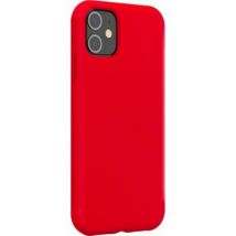 Coque pour iPhone 12/12 Pro Rigide en Silicone Soft Touch Rouge